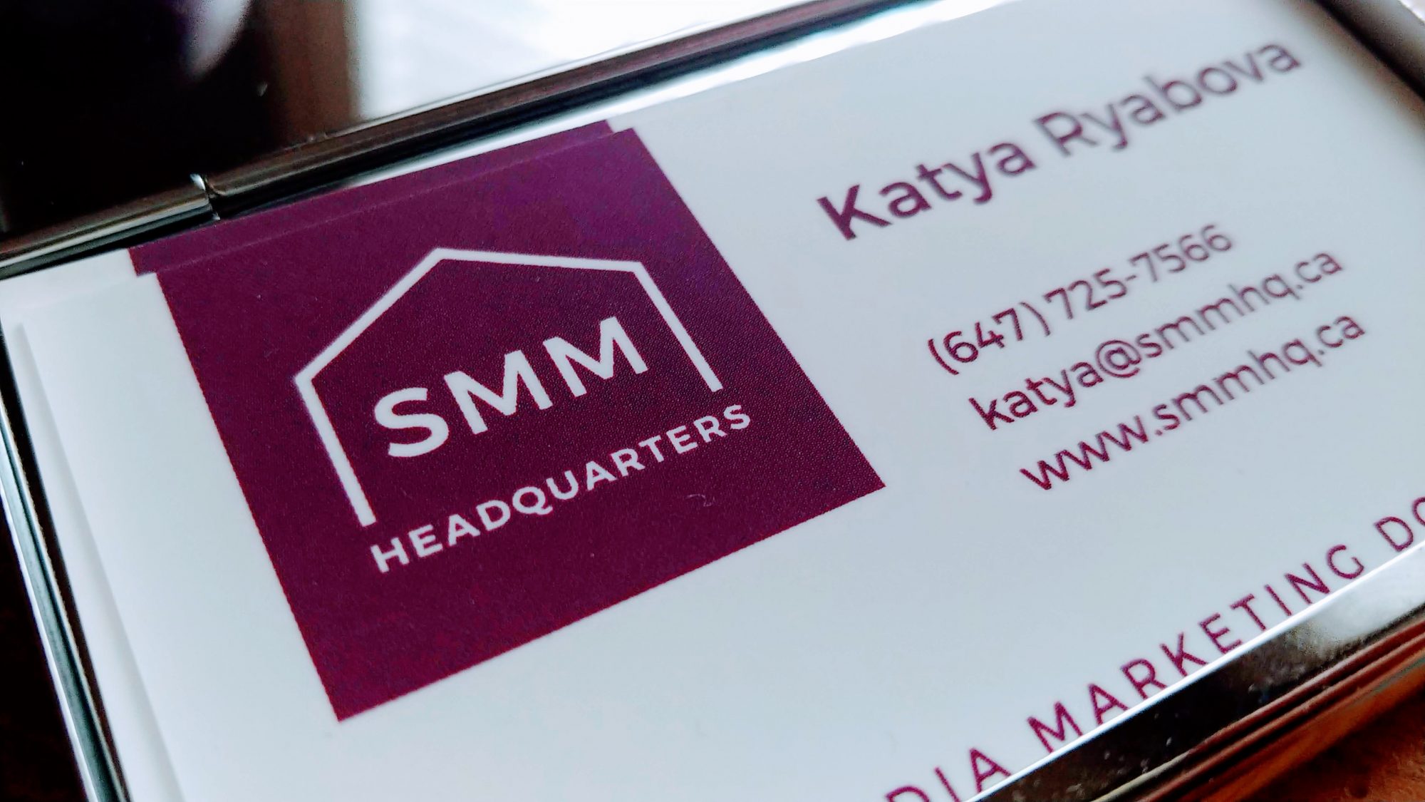 SMM Headquarters business card